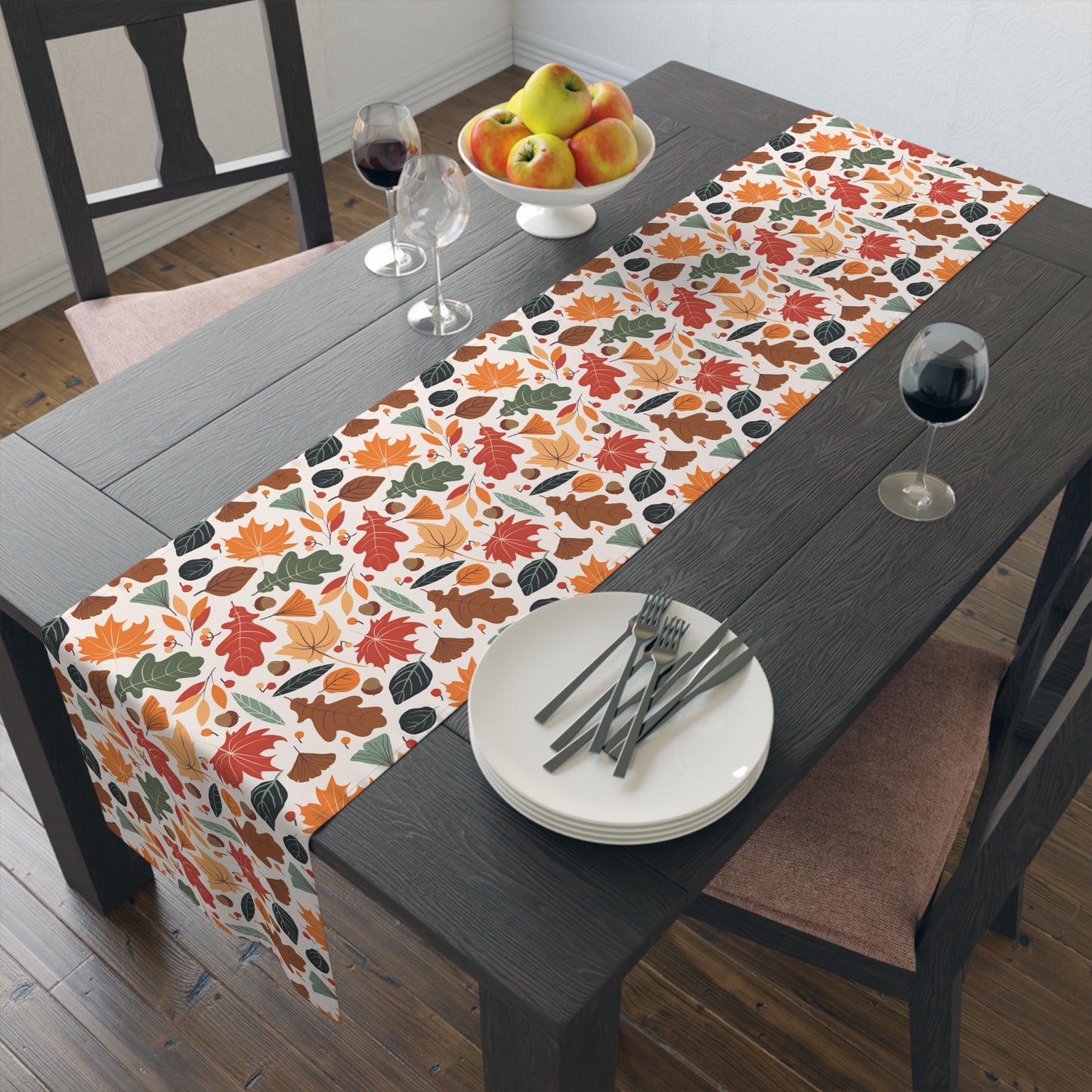 Table Runner (Cotton, Poly): Fall leaves