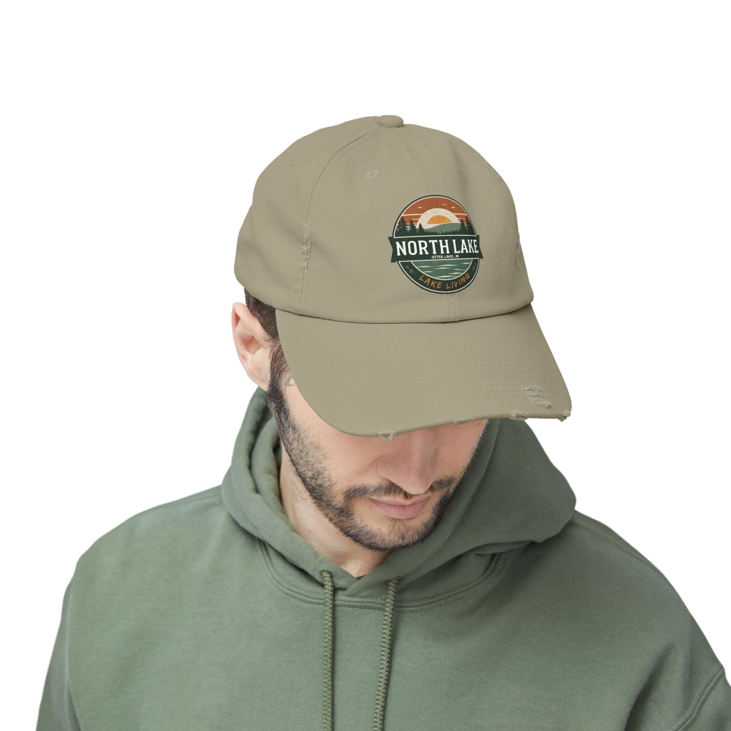 North Lake Distressed Cap — Vintage Lake Living Baseball Hat