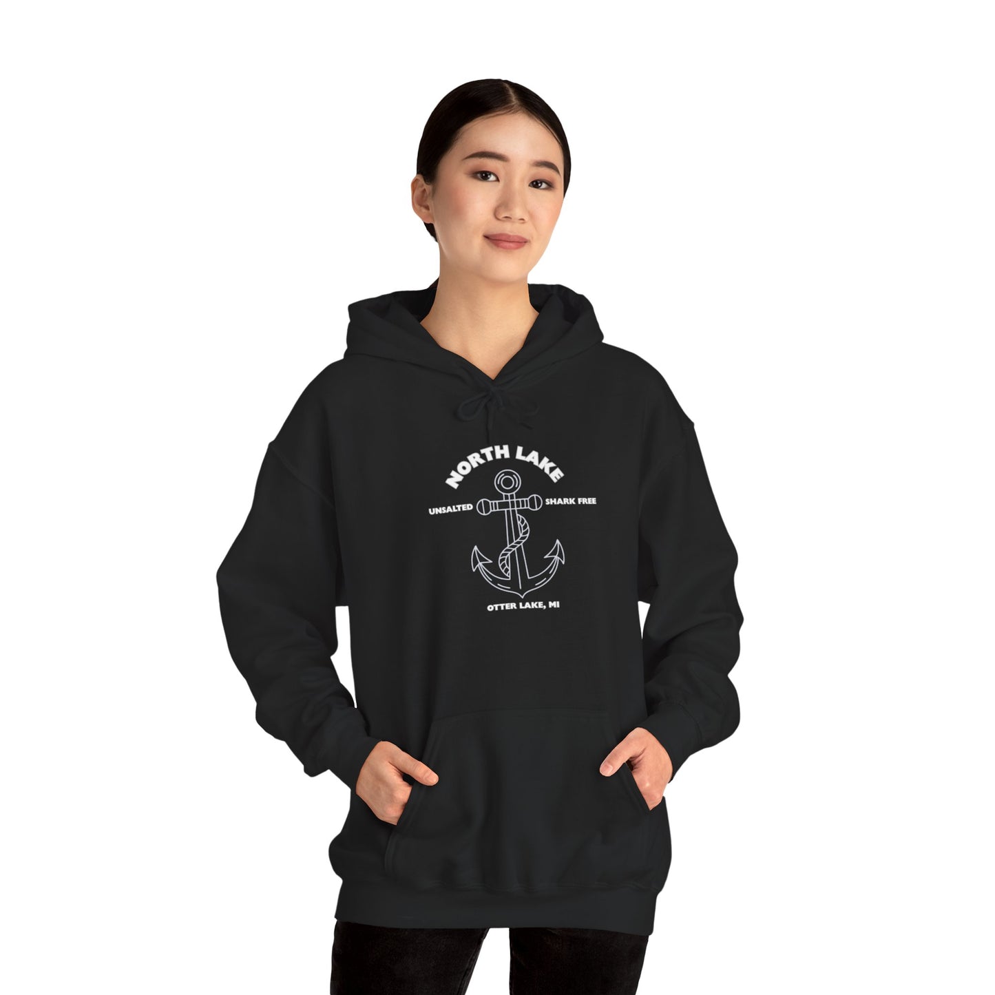 North Lake Hoodie Sweatshirt - Anchor Graphic