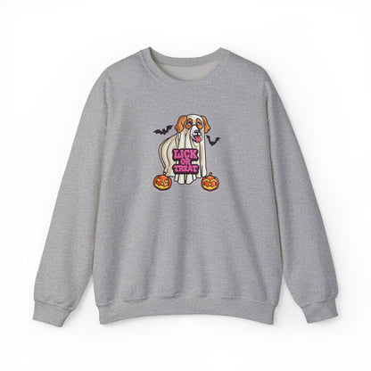 Unisex Heavy Blend Sweatshirt (Crewneck) - Halloween - Lick or Treat Dog Graphic