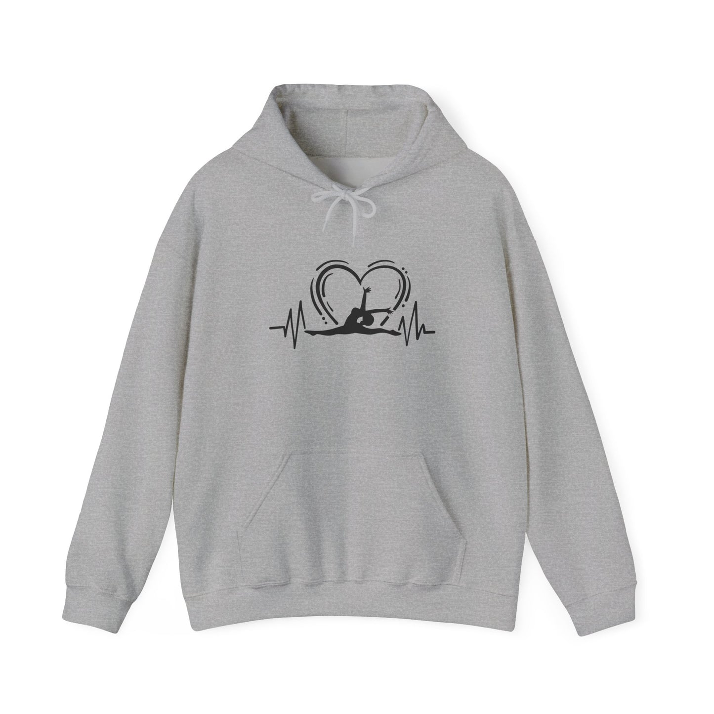 Gymnastics Heartbeat Hoodie Sweatshirt
