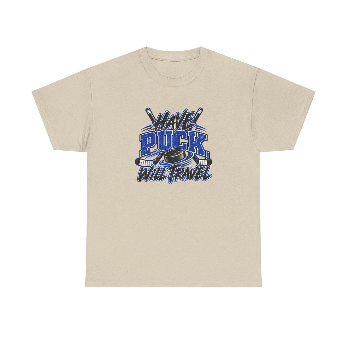 Hockey T-Shirt — Have Puck, Will Travel | Funny Travel Hockey Gift
