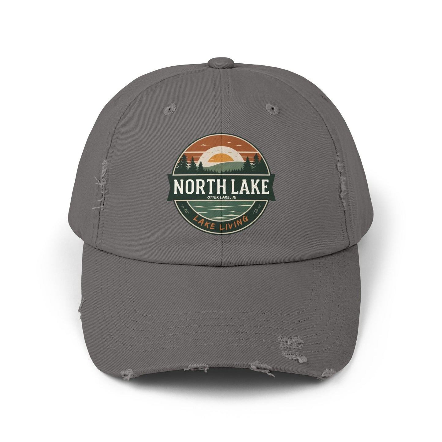 North Lake Distressed Cap — Vintage Lake Living Baseball Hat