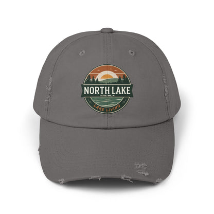 North Lake Distressed Cap — Vintage Lake Living Baseball Hat