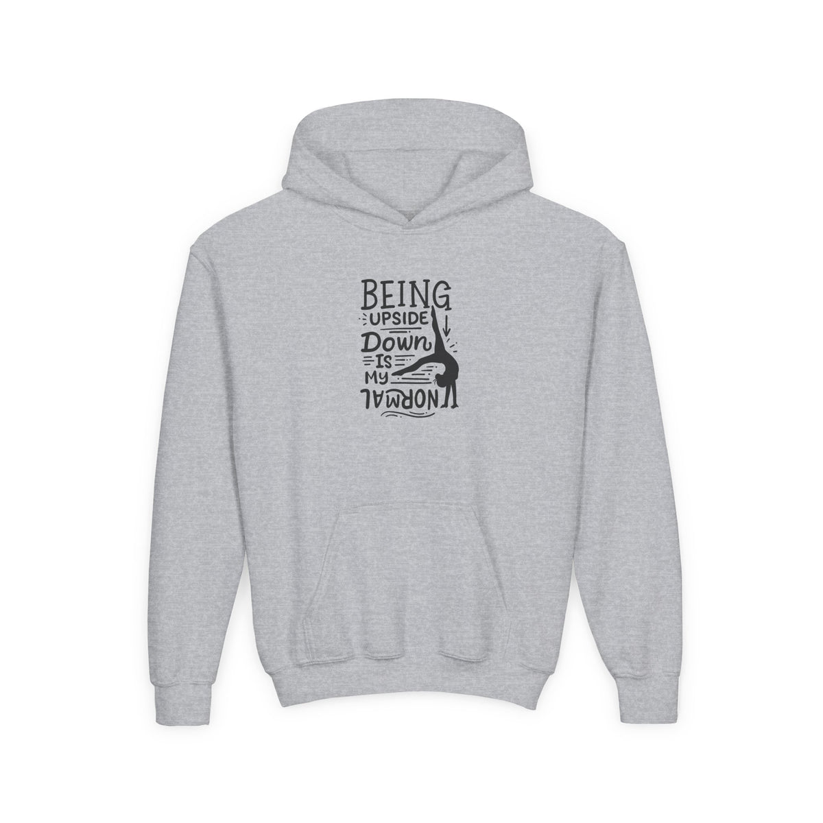 Girls Gymnastics (Hoodie) — Gymnastics — Being Upside Down Is My Normal