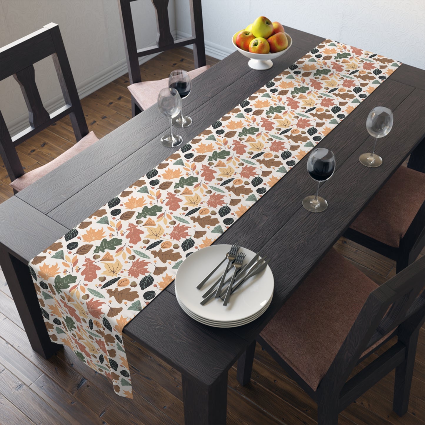 Table Runner (Cotton, Poly): Fall leaves