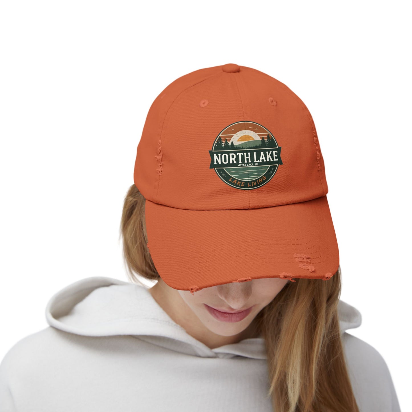North Lake Distressed Cap — Vintage Lake Living Baseball Hat