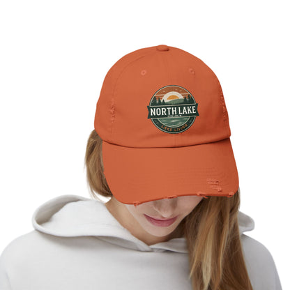 North Lake Distressed Cap — Vintage Lake Living Baseball Hat