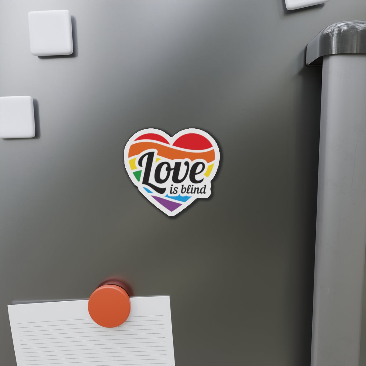 Die-Cut Magnet: Love is Blind
