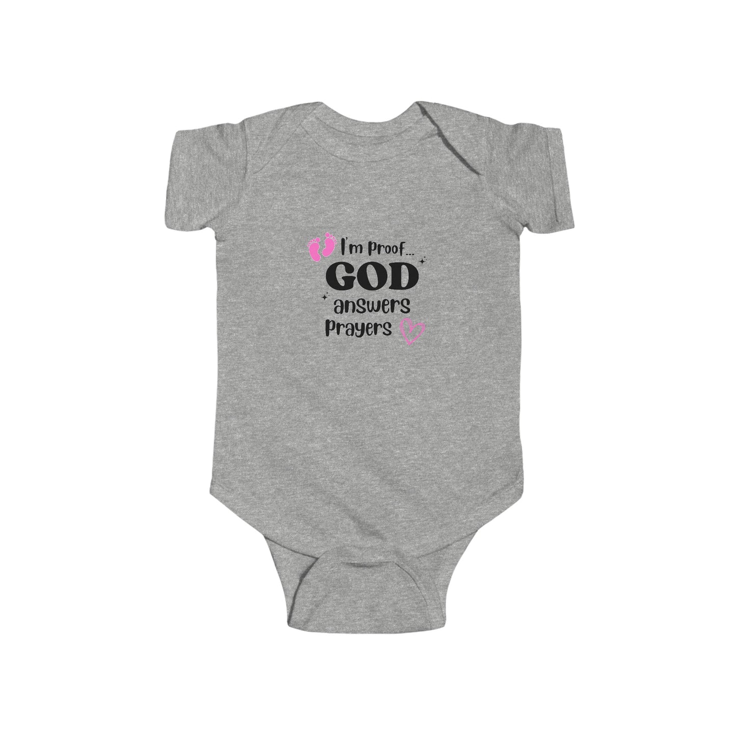 Infant Fine Jersey Onesie: I'm proof...pink feet