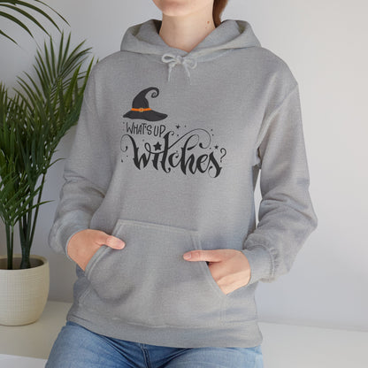 Unisex Heavy Weight Sweatshirt (Hoodie) - Halloween - What's Up Witches?