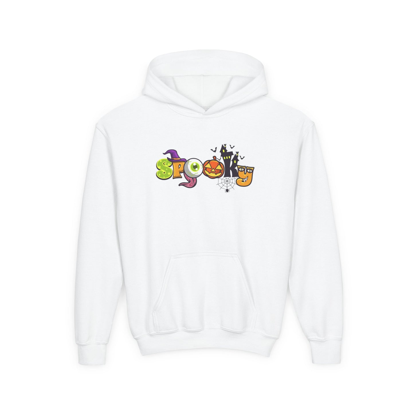 Youth Heavy Blend Hooded Sweatshirt: Spooky