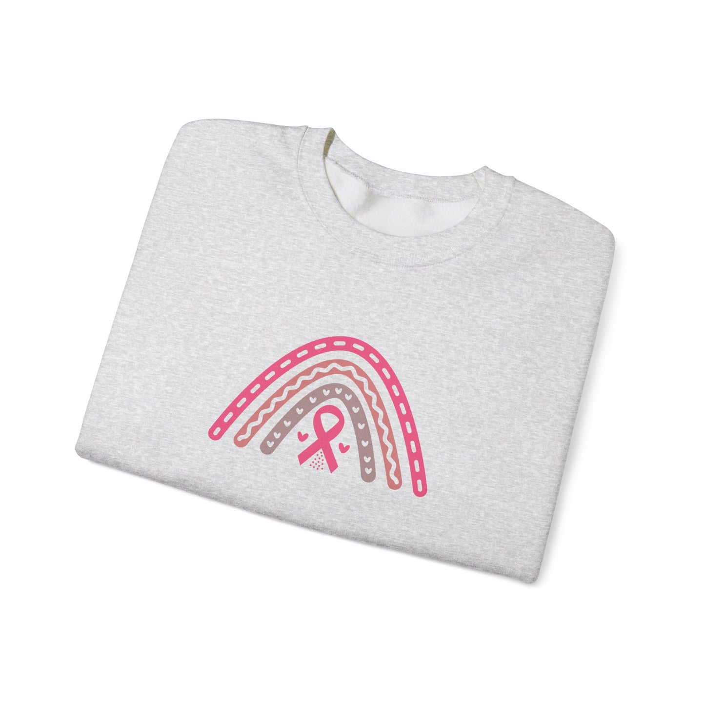 Unisex Heavy Blend™ Crewneck Sweatshirt: Southwest rainbow breast cancer