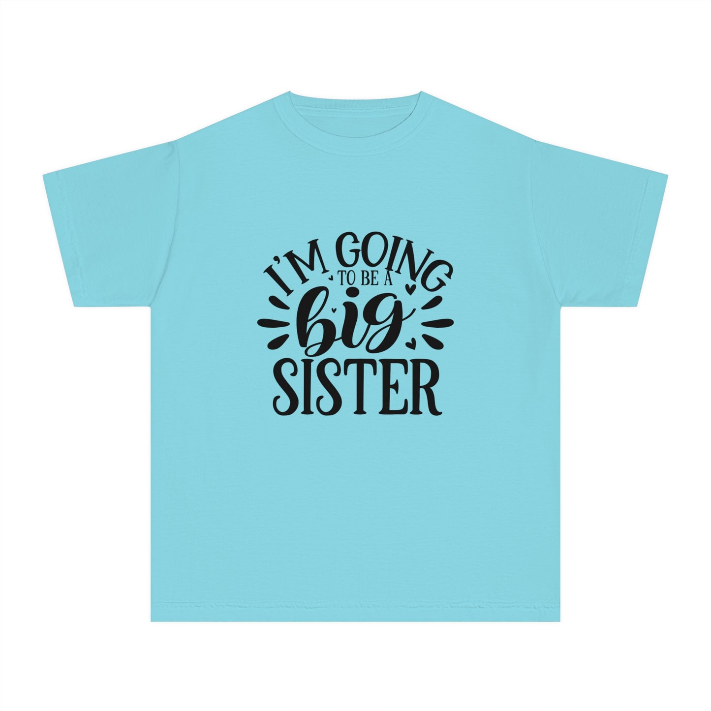 Youth Midweight T-shirt: Big sister tshirt