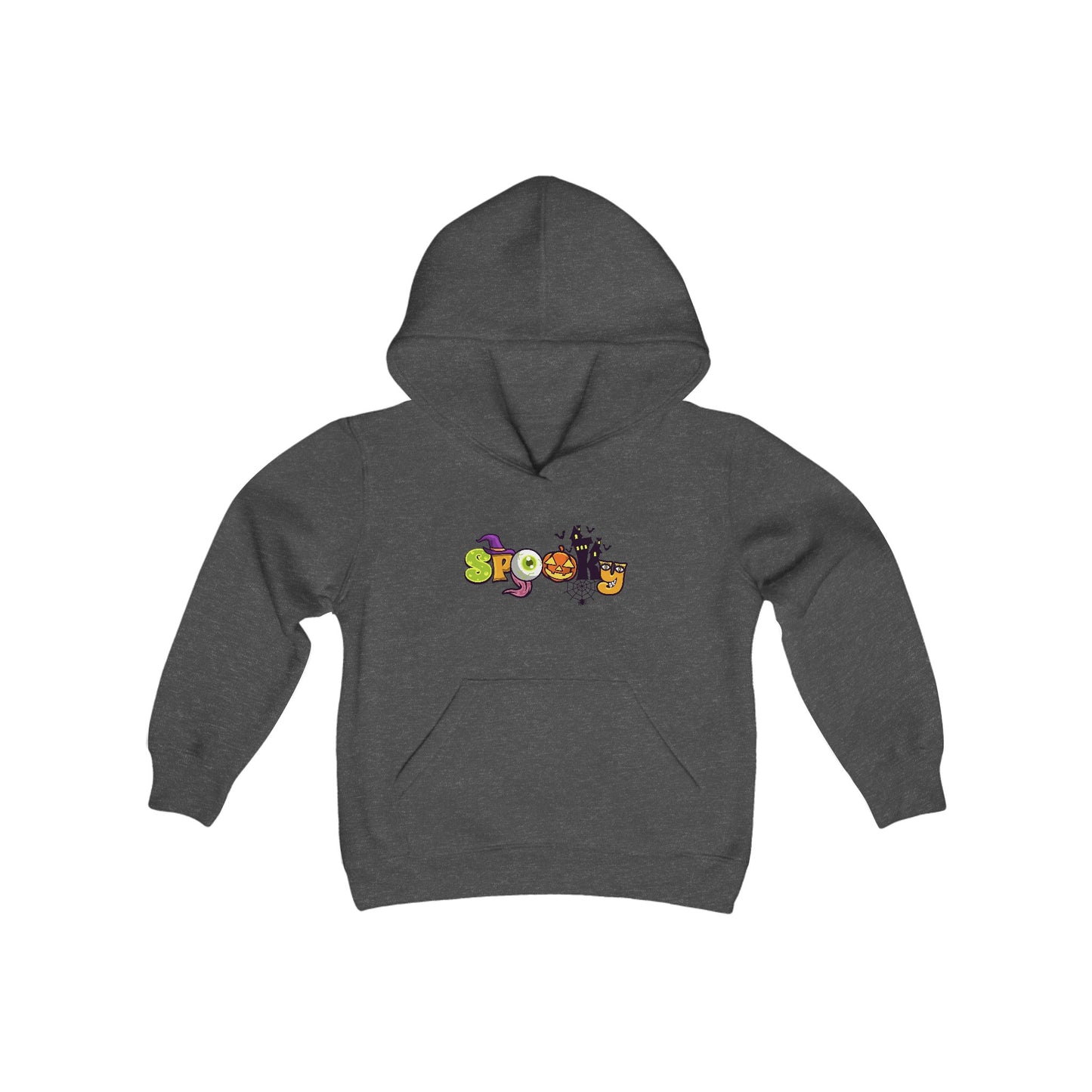 Youth Heavy Blend Hooded Sweatshirt: Spooky