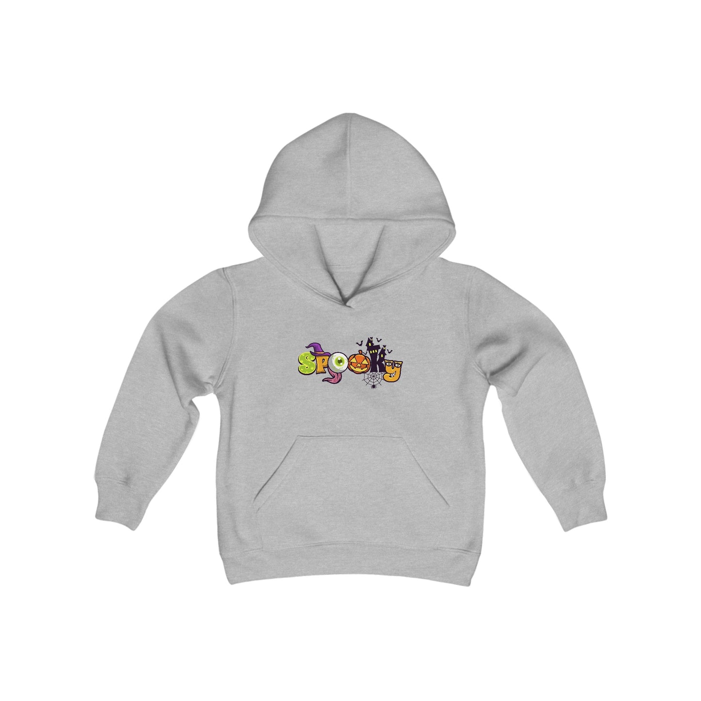 Youth Heavy Blend Hooded Sweatshirt: Spooky