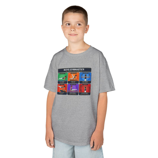 Boys Gymnastics T-Shirt | Six Events One Champion Shirt | Male Gymnast Gift