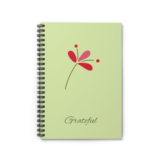 Journal / Spiral Notebook - Ruled Line - Grateful