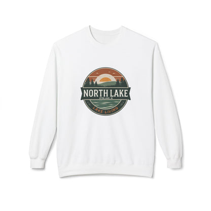 North Lake Sweatshirt (Crewneck) - Vintage Sunset Graphic