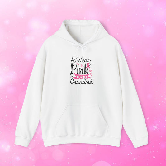Unisex Heavy Weight Sweatshirt (Hoodie) - Breast Cancer - I Wear Pink for My Grandma