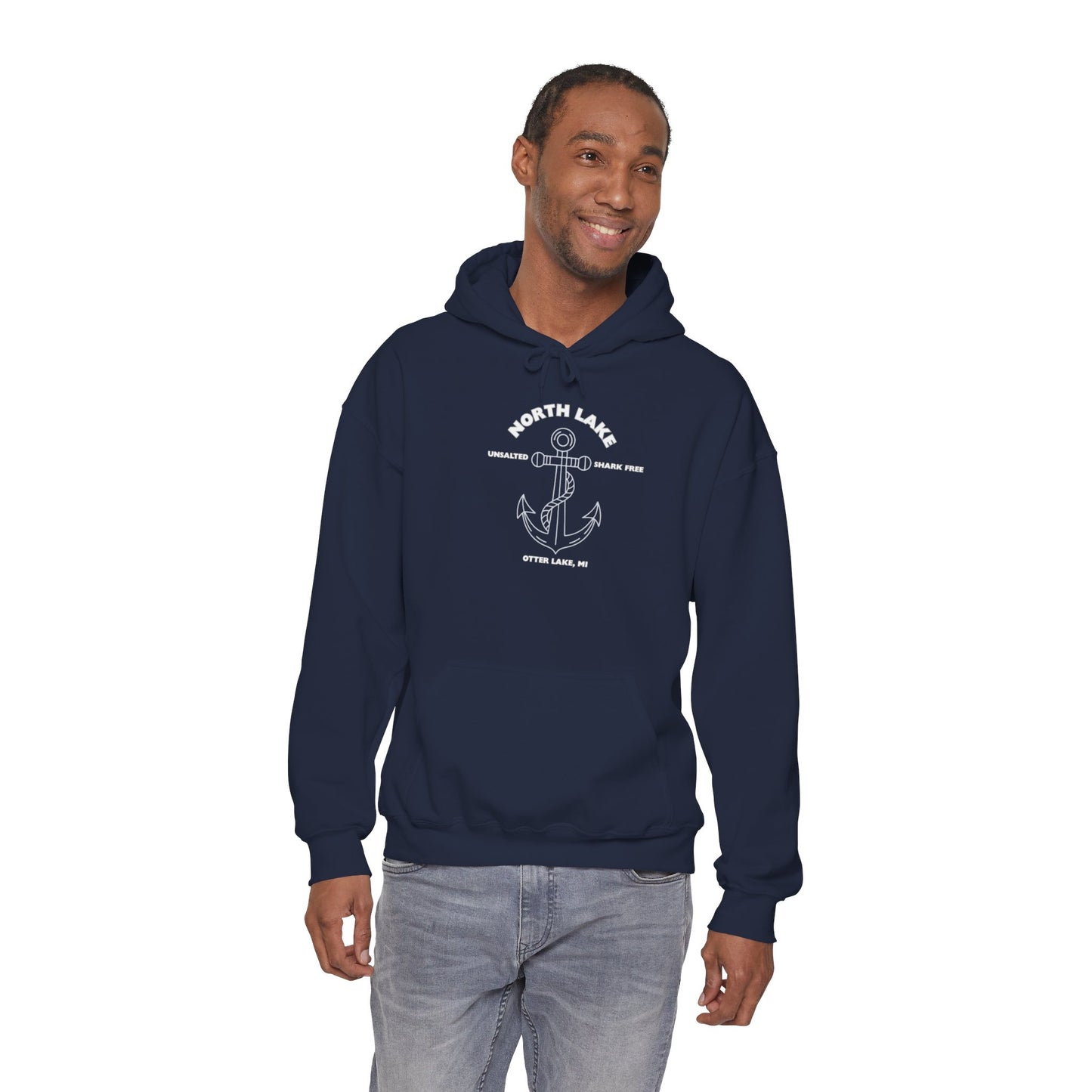 North Lake Hoodie Sweatshirt - Anchor Graphic