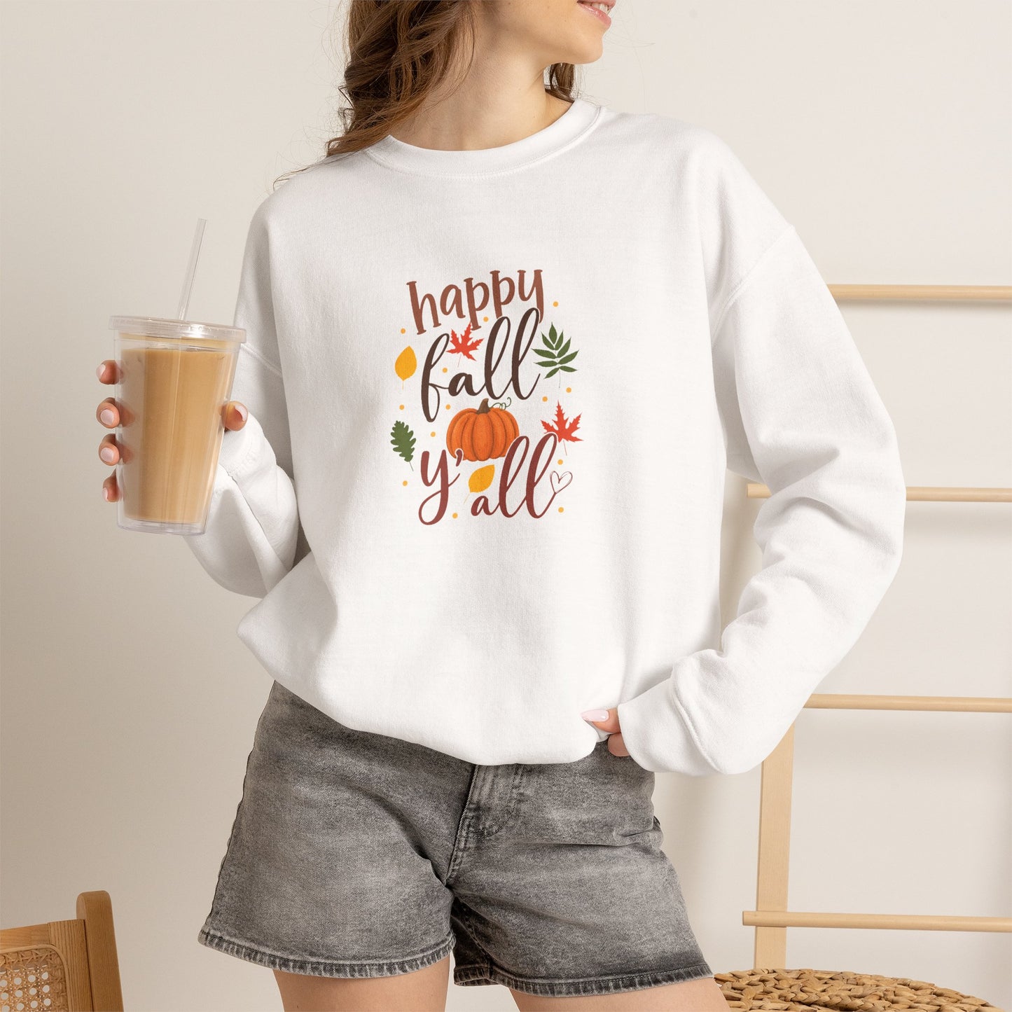 Fall Sweatshirt (Crewneck) — Happy Fall Y'all