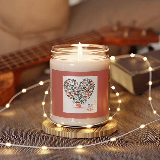 Scented Soy Candle, 9oz: Fall in Love (Heart)