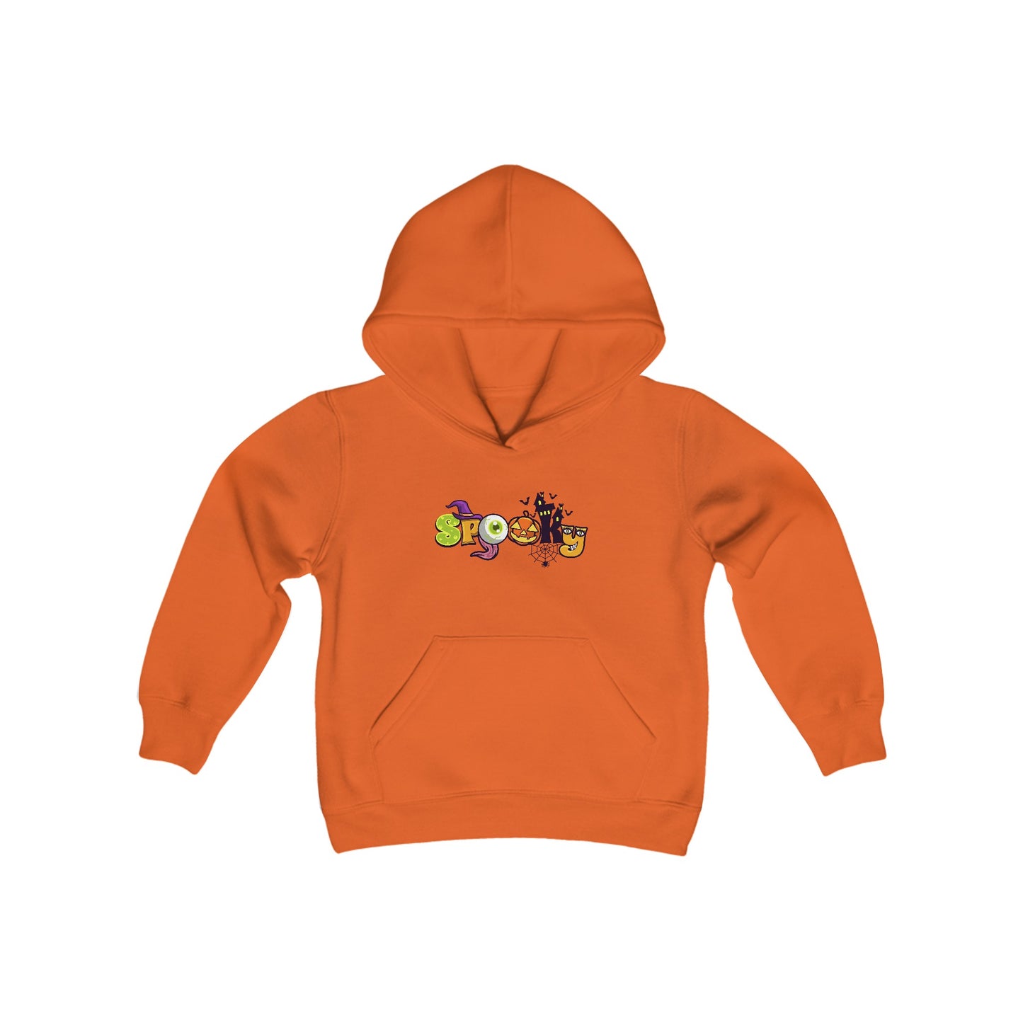 Youth Heavy Blend Hooded Sweatshirt: Spooky