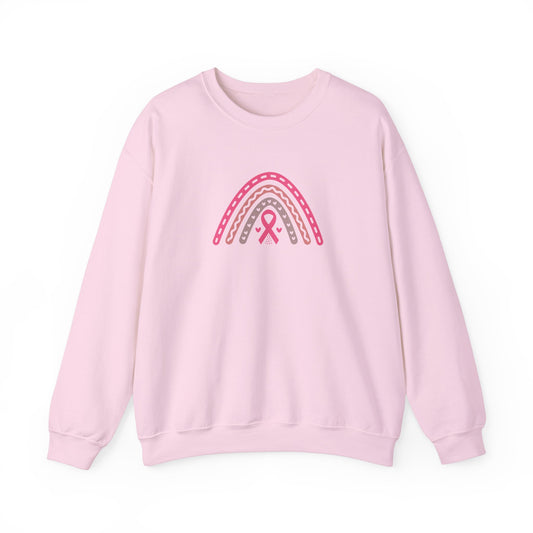 Unisex Heavy Blend™ Crewneck Sweatshirt: Southwest rainbow breast cancer