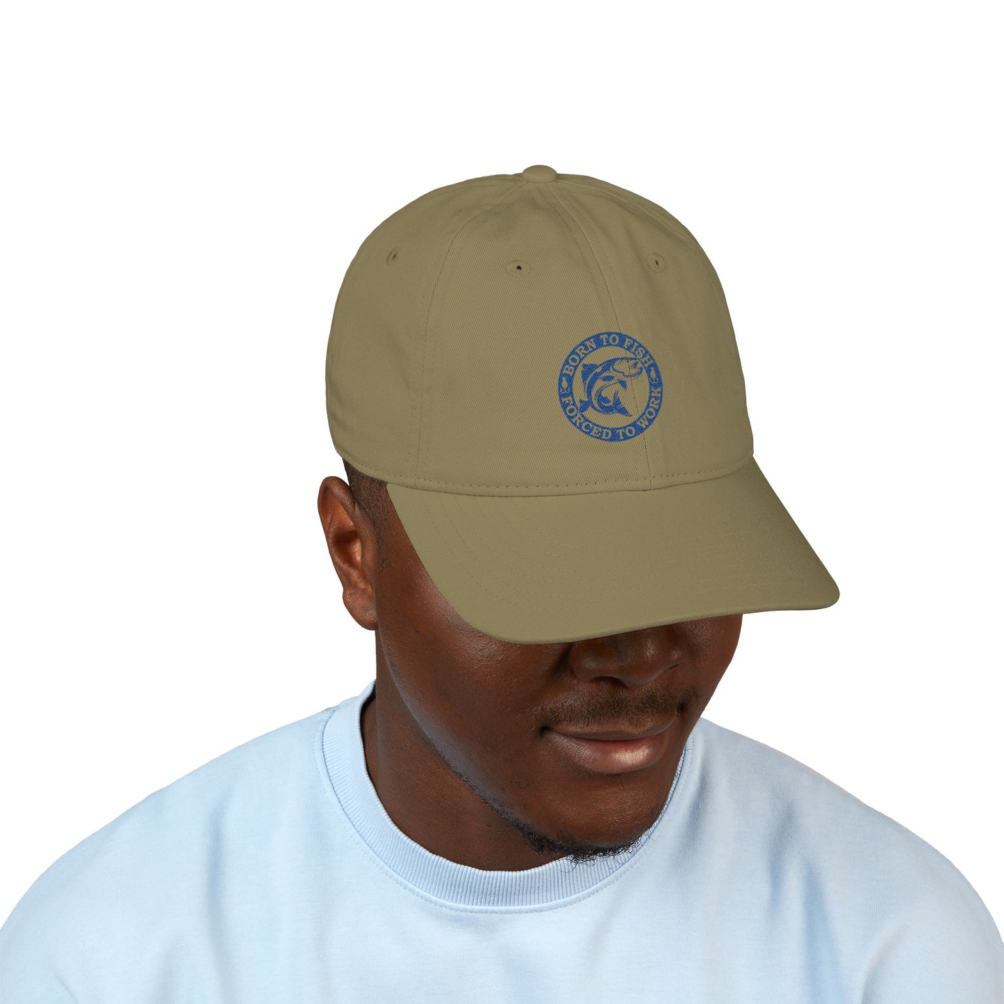 Baseball Cap - Embroidered - Born to Fish