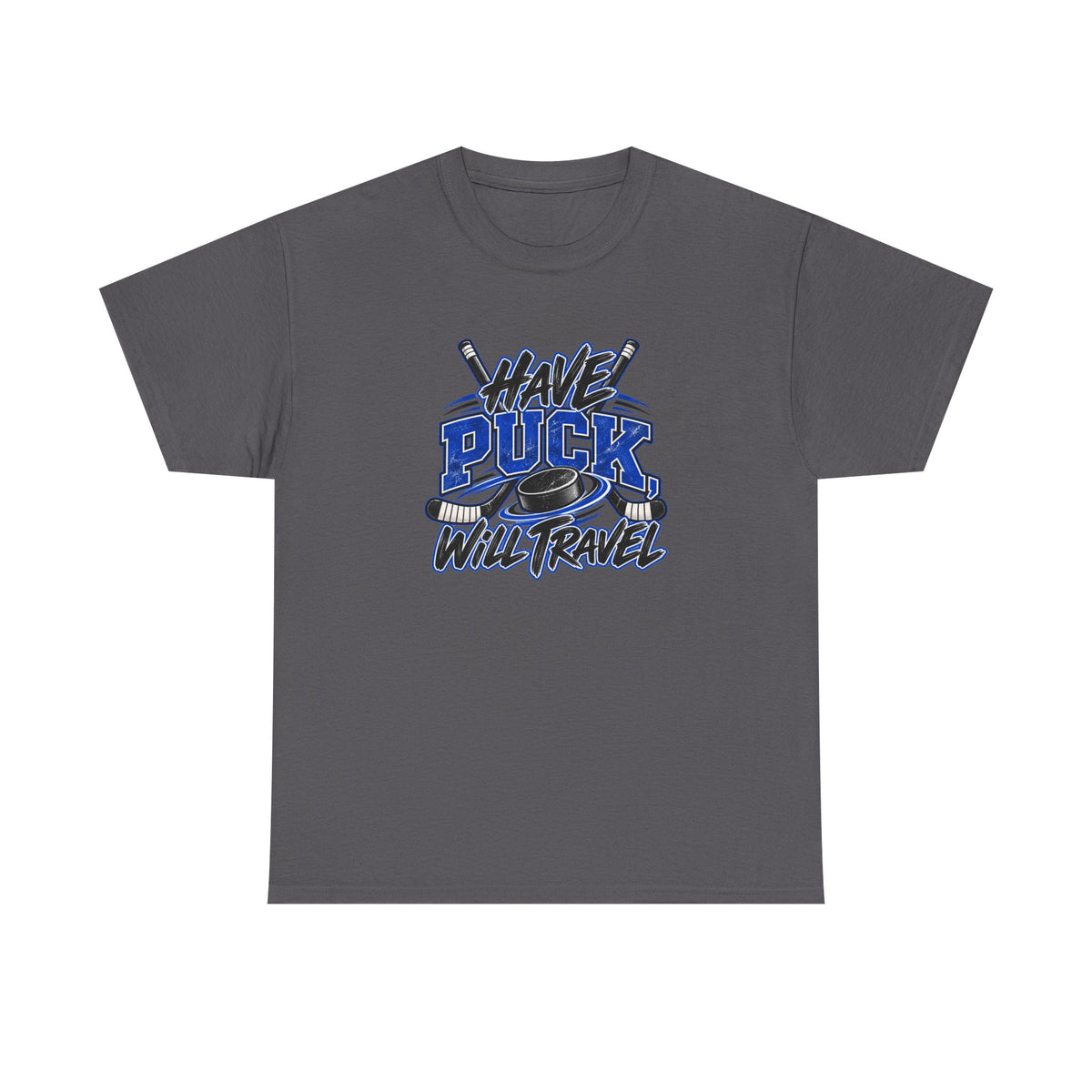 Hockey T-Shirt — Have Puck, Will Travel | Funny Travel Hockey Gift