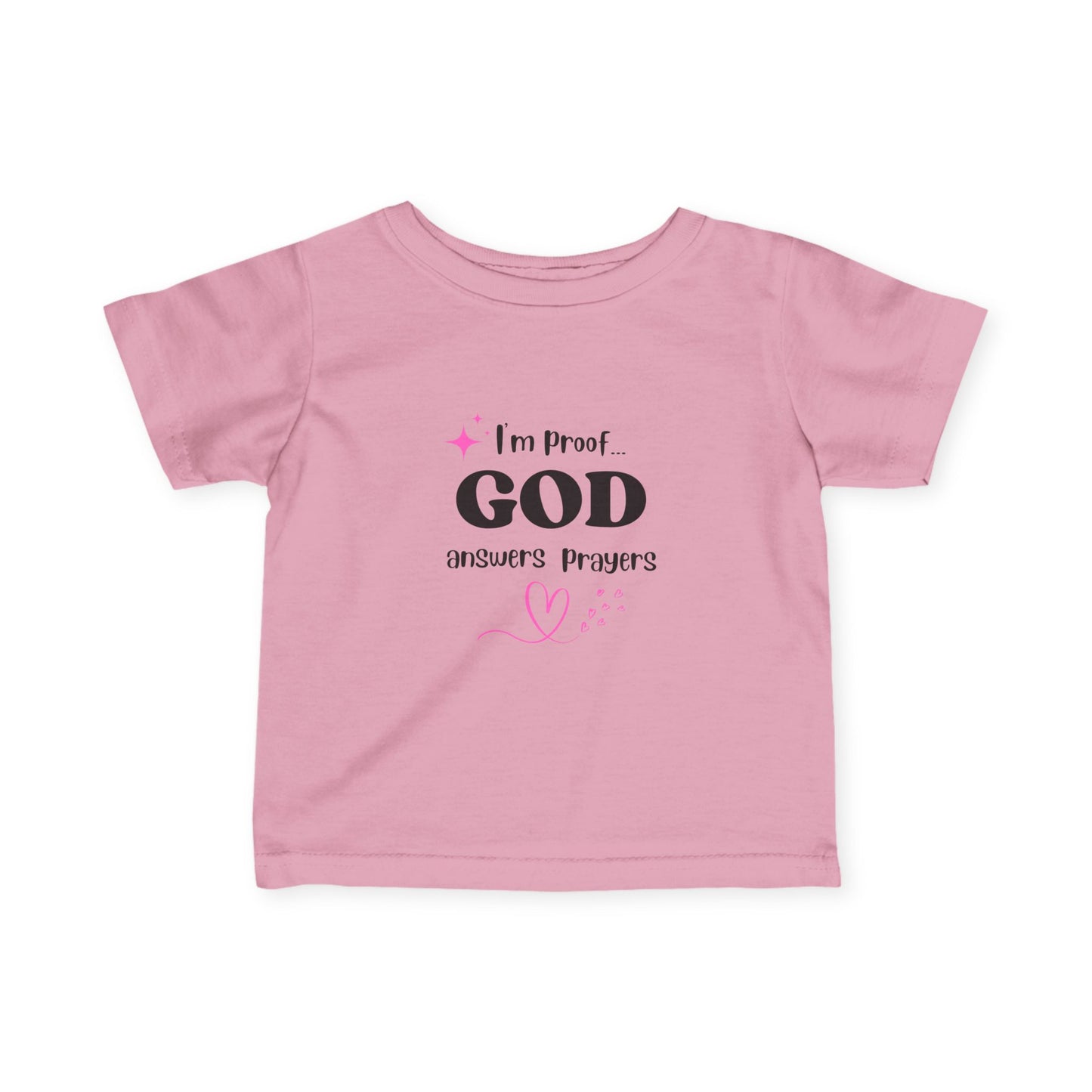 Infant T-shirt: I'm proof...pink star