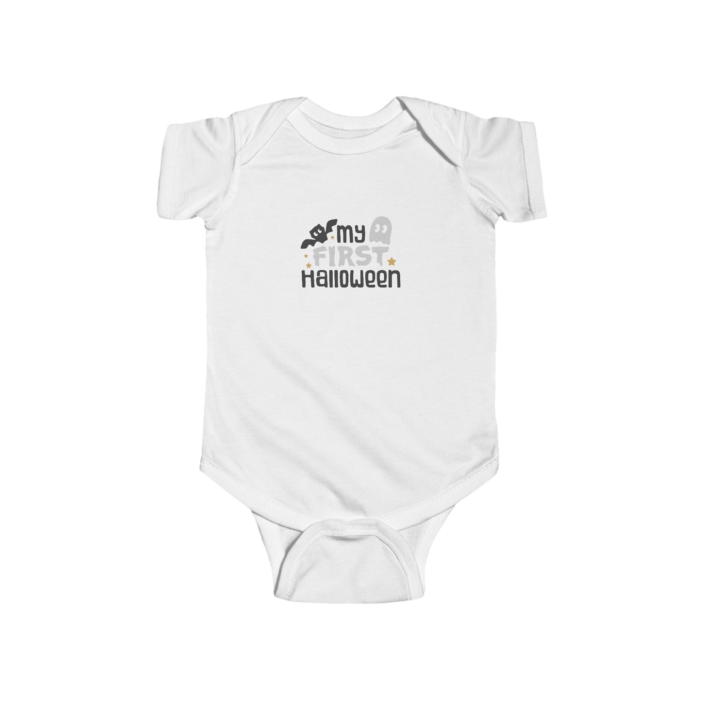 Infant Fine Jersey Onesie: My first Halloween 3