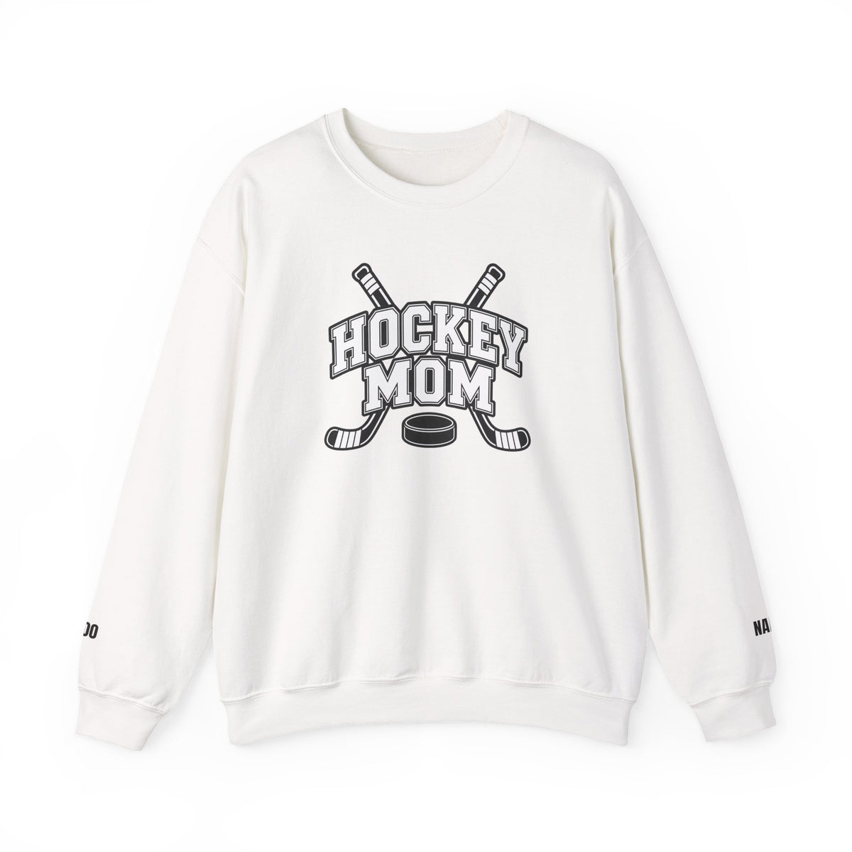 Hockey Mom Sweatshirt (Crewneck) — Personalized Player Name & Number | Travel Hockey Gift