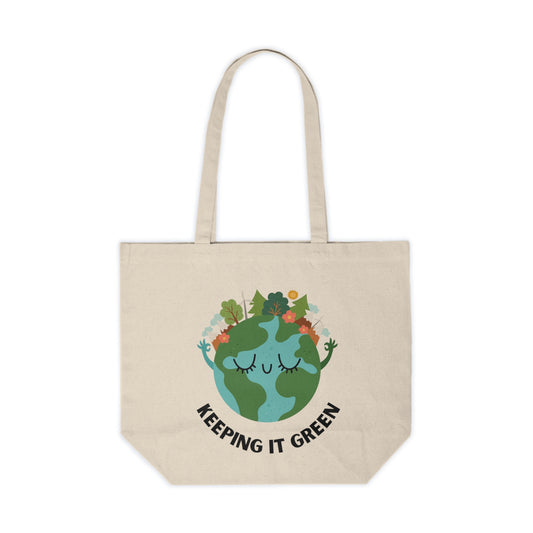 Canvas Shopping Tote: Keeping it green