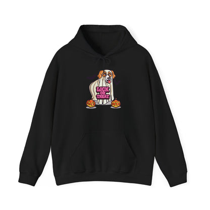 Unisex Heavy Blend Sweatshirt (Hoodie) - Halloween - Lick or Treat Dog Graphic
