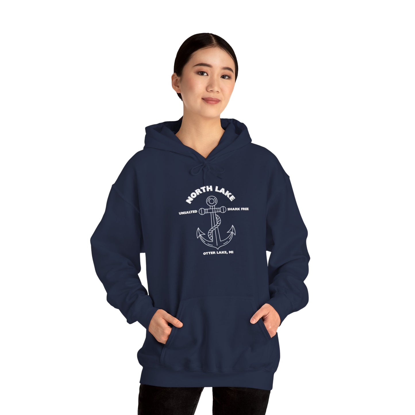 North Lake Hoodie Sweatshirt - Anchor Graphic
