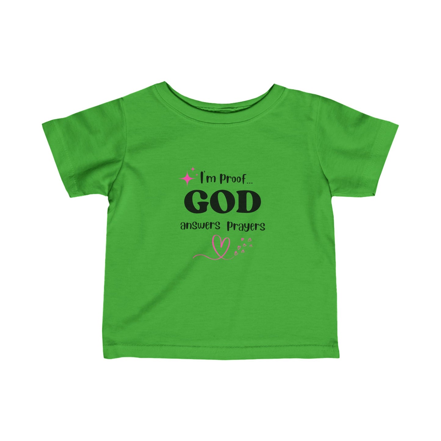 Infant T-shirt: I'm proof...pink star