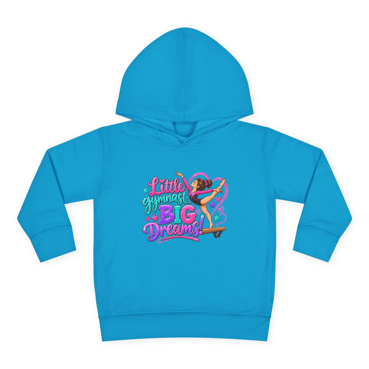 Girls Gymnastics Sweatshirt (Hoodie), Toddler — Little Gymnast, Big Dreams