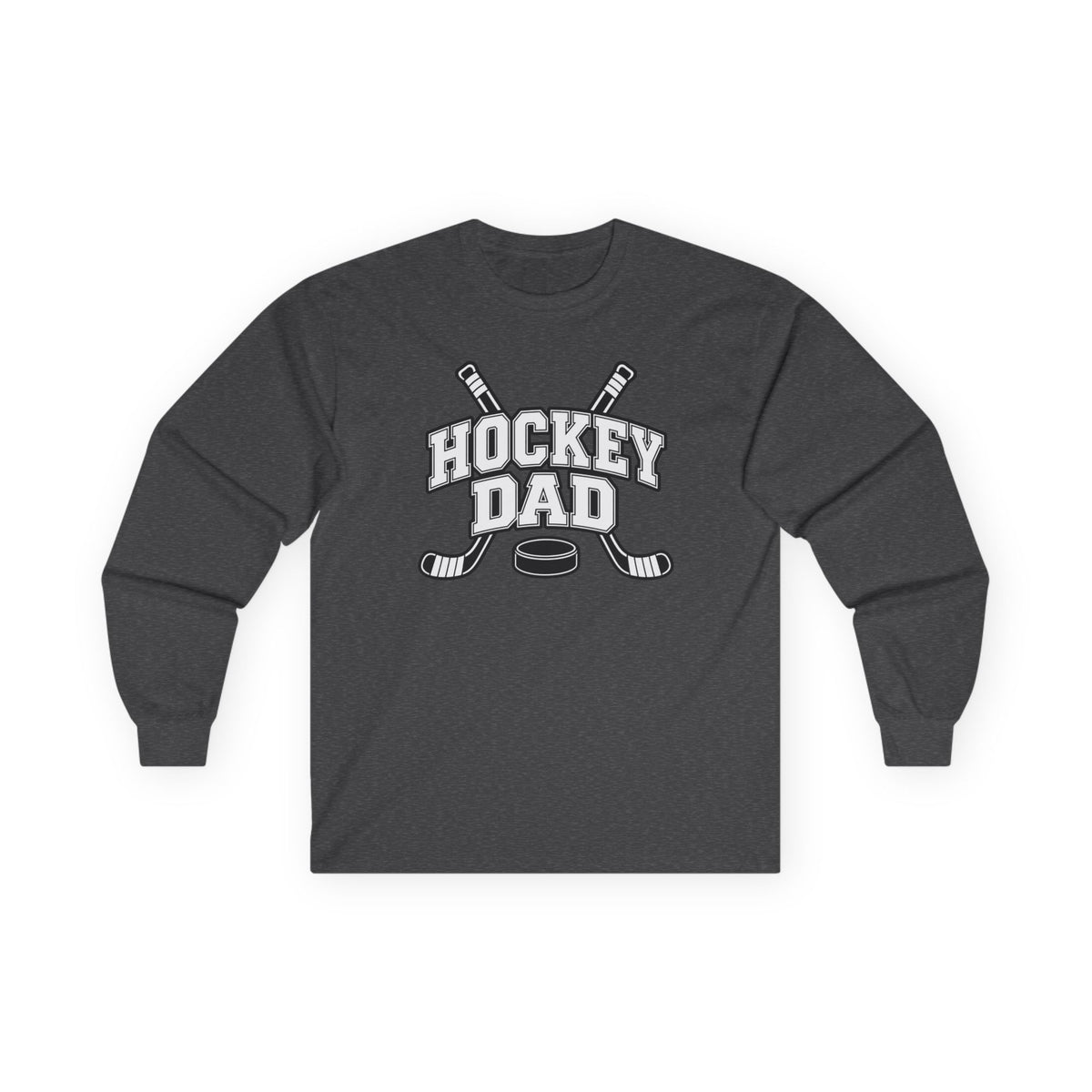 Hockey Dad Long Sleeve T-Shirt — Personalized Player Name & Number | Travel Hockey Gift