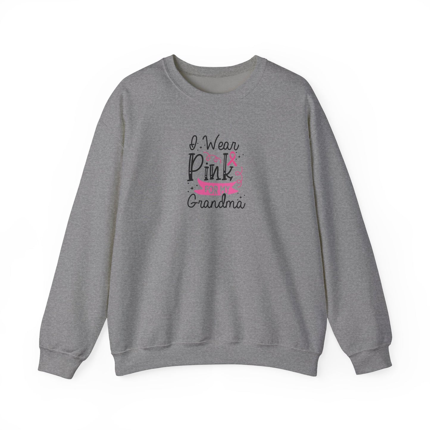 Unisex Heavy Blend™ Crewneck Sweatshirt: Pink for my Grandma Breast Cancer