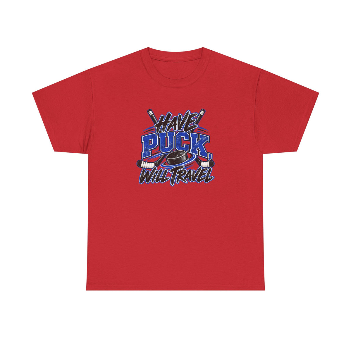 Hockey T-Shirt — Have Puck, Will Travel | Funny Travel Hockey Gift