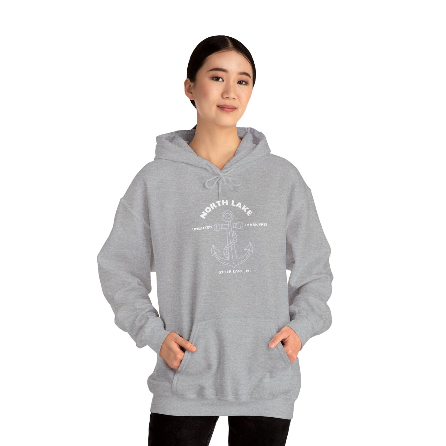 North Lake Hoodie Sweatshirt - Anchor Graphic