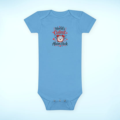 Infant / Toddler Onesie® – World's Cutest Alarm Clock (Boy)
