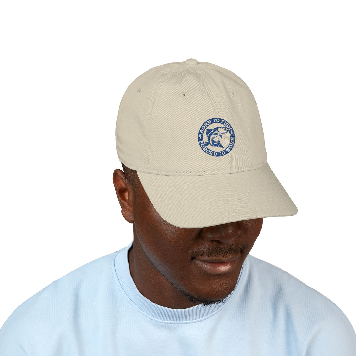 Baseball Cap - Embroidered - Born to Fish