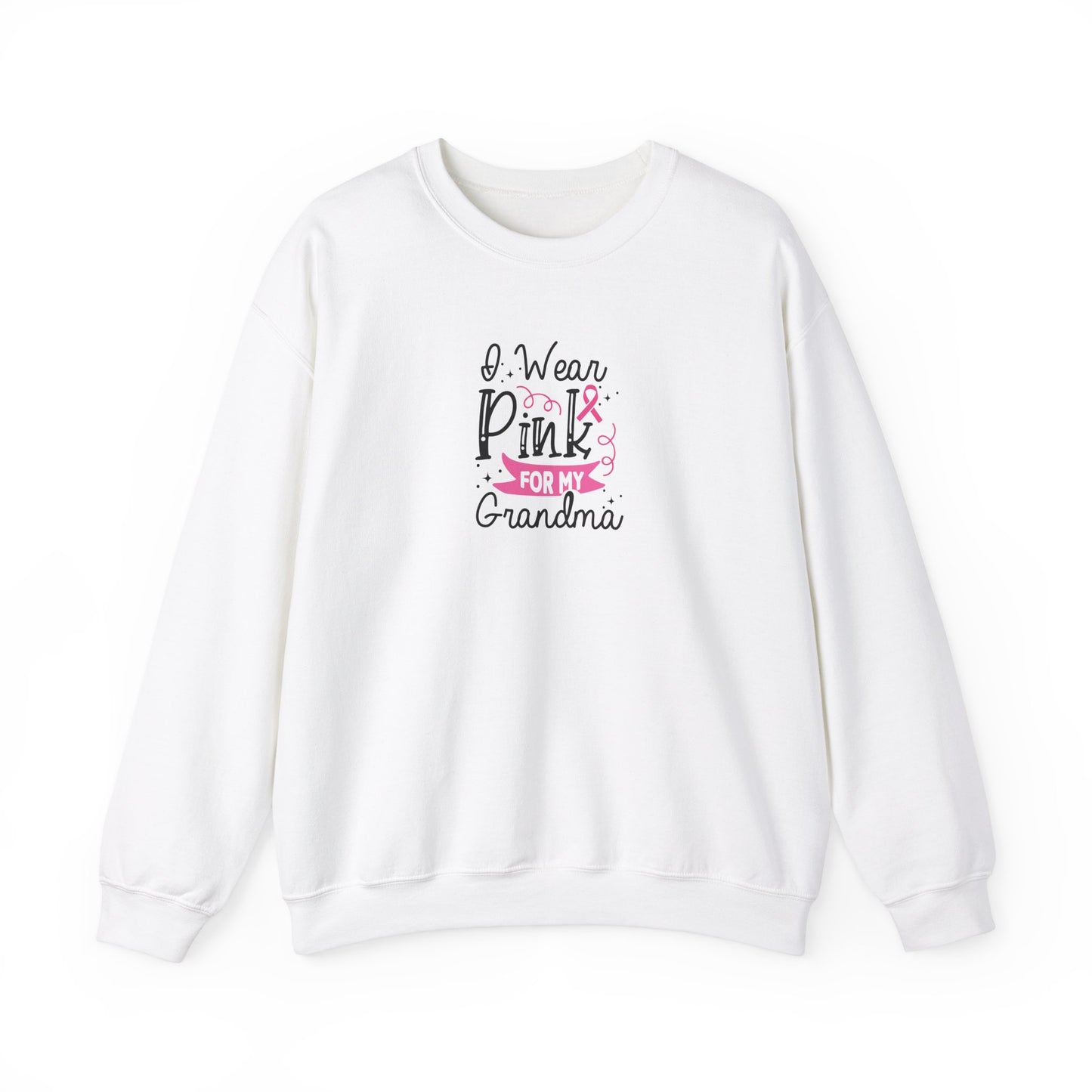 Unisex Heavy Blend™ Crewneck Sweatshirt: Pink for my Grandma Breast Cancer