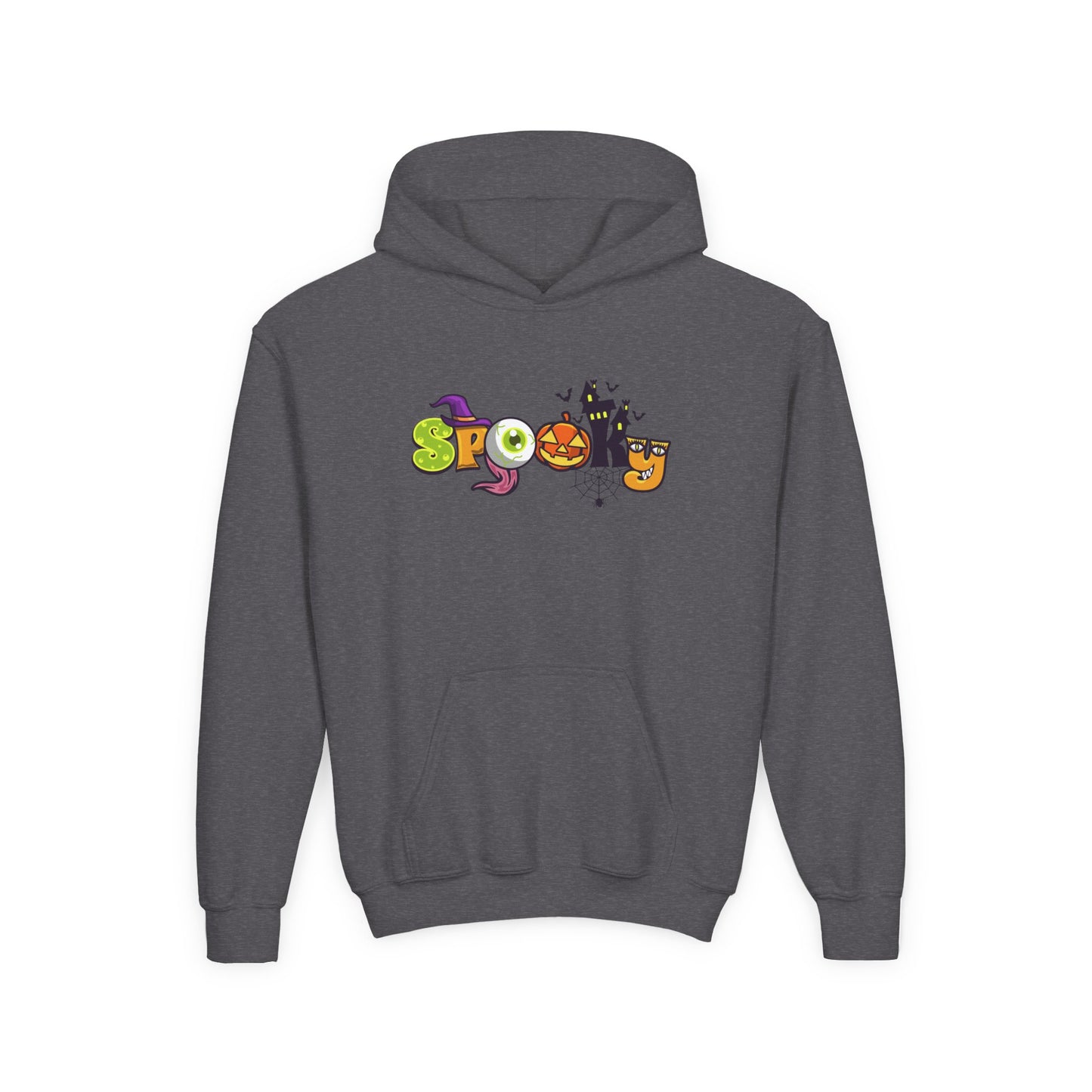 Youth Heavy Blend Hooded Sweatshirt: Spooky