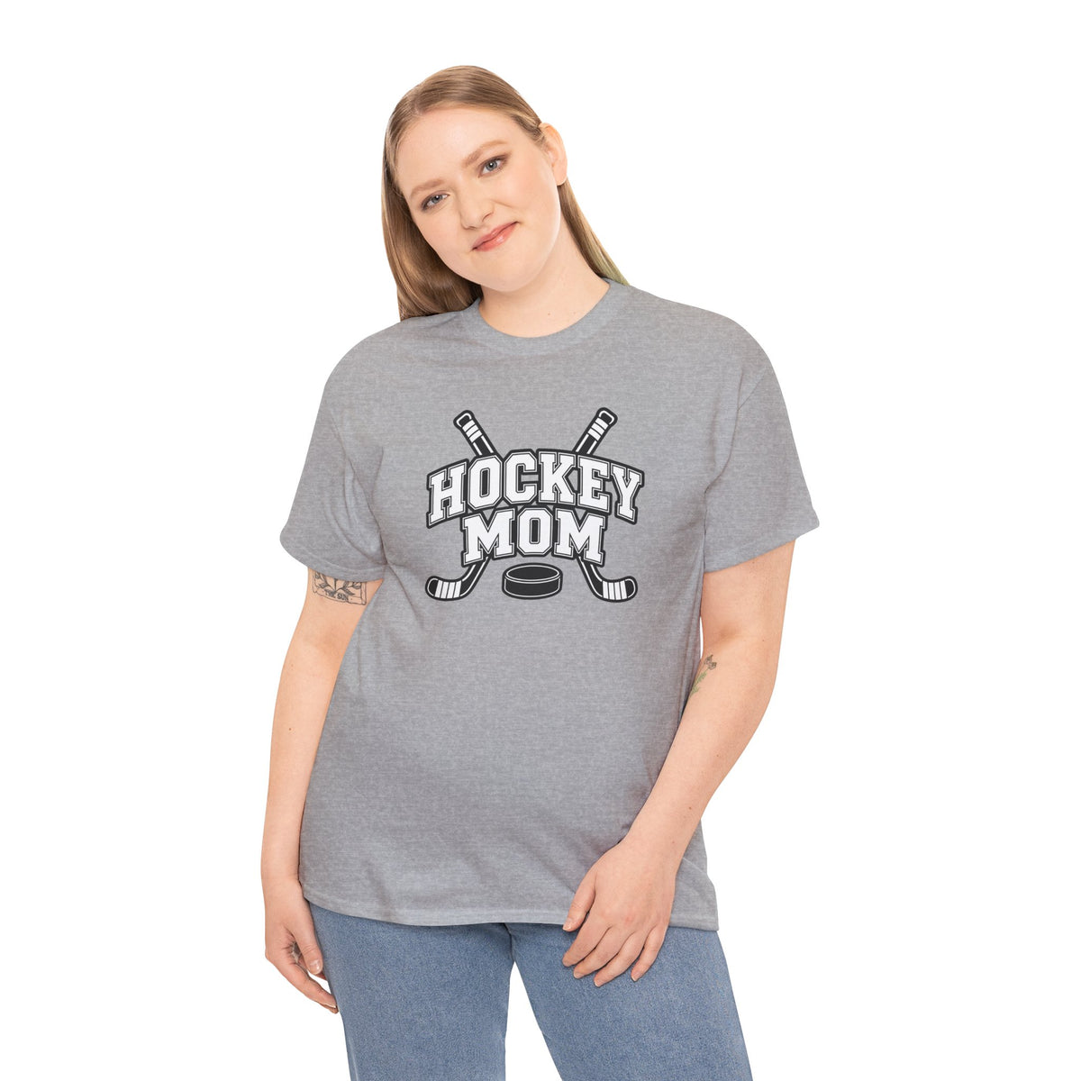 Hockey Mom T-Shirt — Personalized Player Name & Number | Travel Hockey Gift