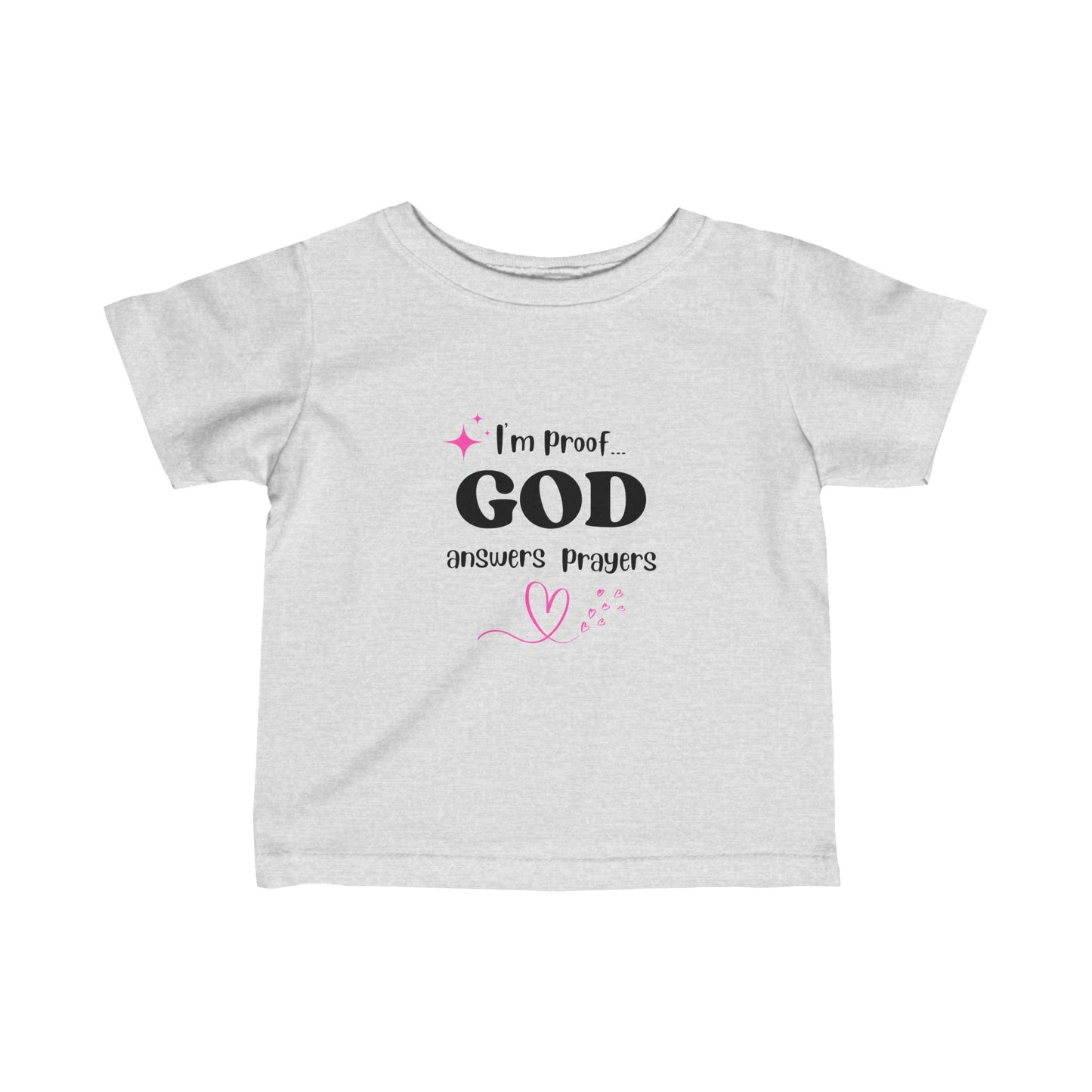 Infant T-shirt: I'm proof...pink star
