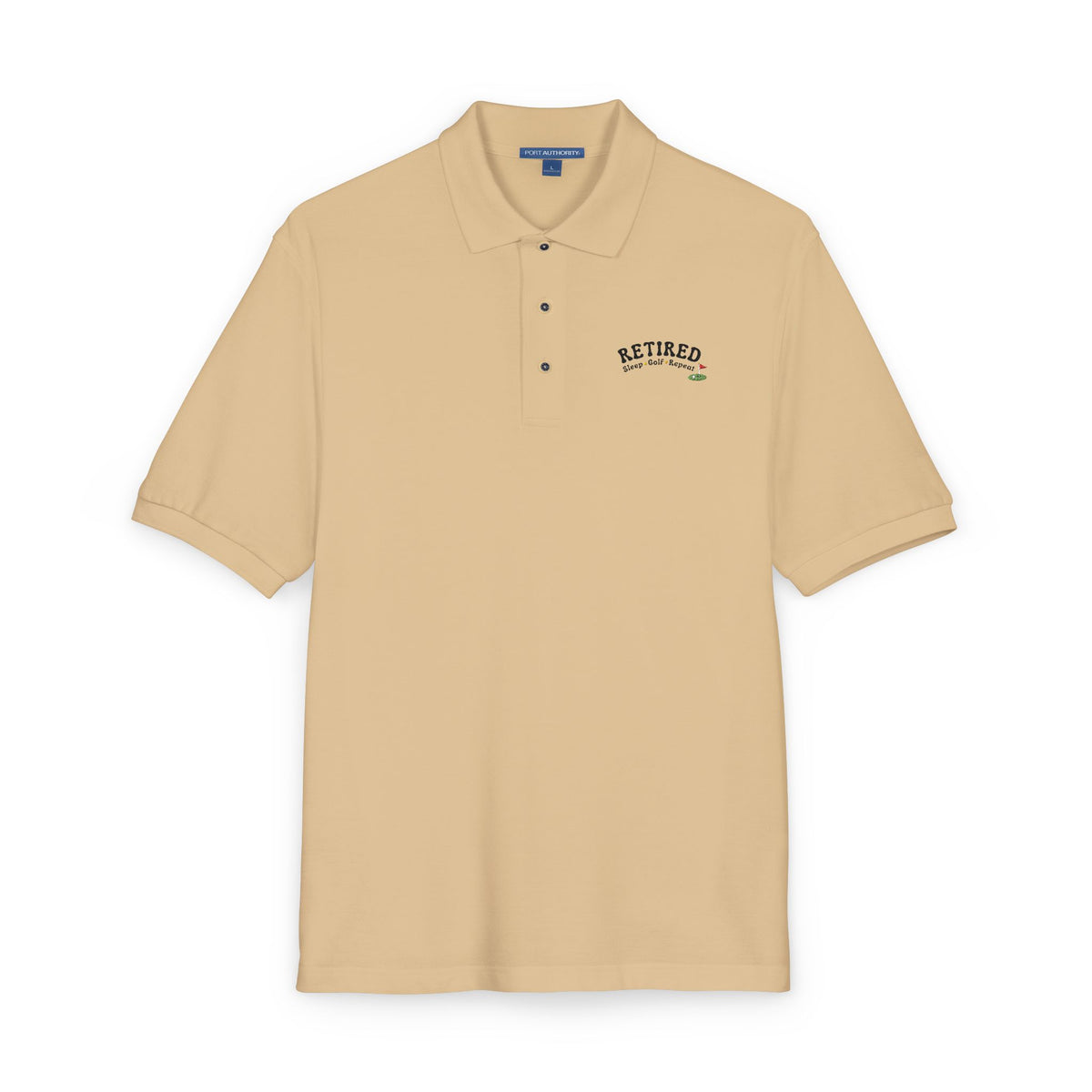 Embroidered Polo Shirt - RETIRED - Sleep, Golf, Repeat